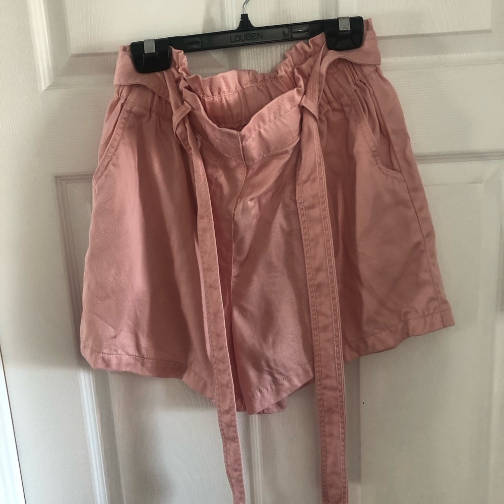 Chic Pink High-Waisted Shorts